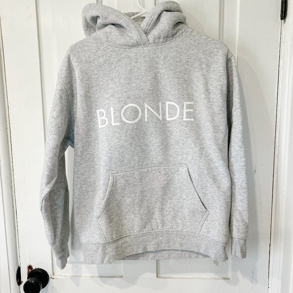 Brunette the Label BLONDE Hoodie Grey - Size S/M - Picture 2 of 4